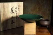 8305金松燒 綠釉茶承