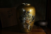 411金地高肉雕牡丹梅花紋