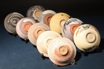 986手作 黃瀨戶 平茶碗